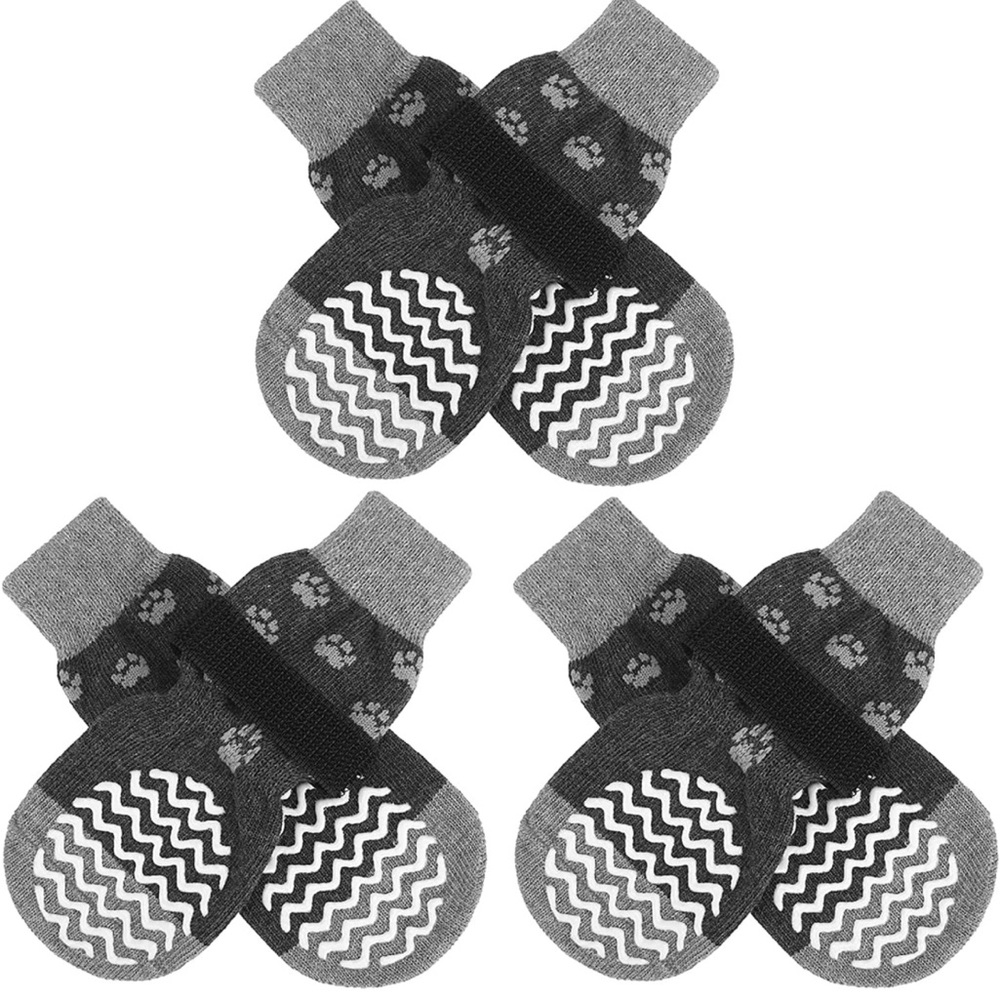 New 🦮3-Pairs Anti-Slip Dog Socks - Double Side Large Coverage Non-Slip So Cute